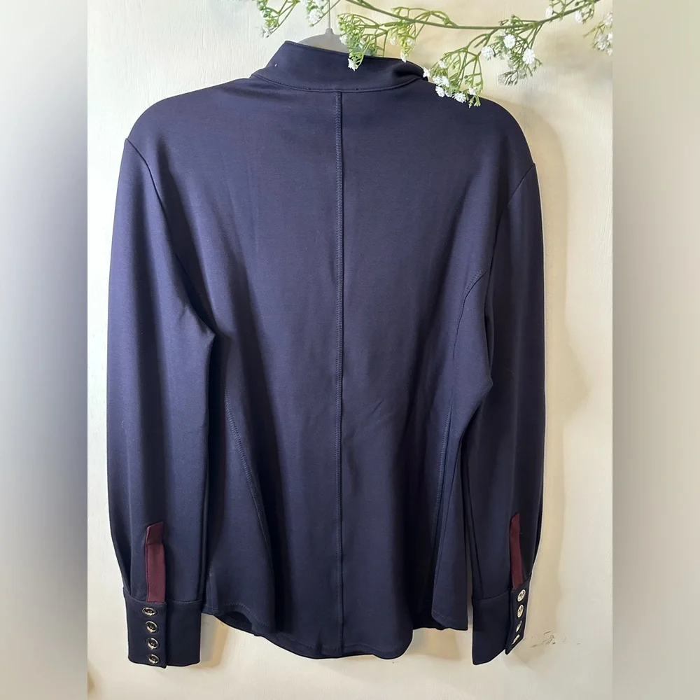 Damsel In A Dress | 1/4 Zip Navy Pull Over - Picture 9 of 9
